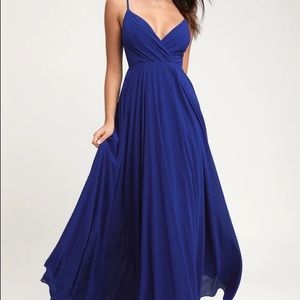 Lulu's Royal Blue Maxi Dress